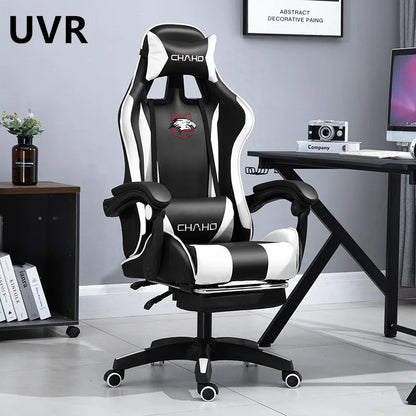 UVR Professional Gaming Computer Chair Home Office Chair Ergonomic Design Armchair with Footrest Competitive Chair Furniture