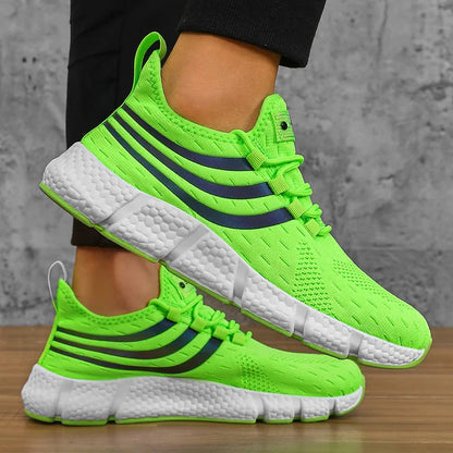 Pantofi sport casual pentru bărbați, adidași ușori și respirabili, antiderapanti, pentru alergare în aer liber, plimbare, tenis și jogging