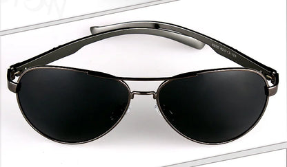 Classic Polarized Pilot Sunglasses For Male Driving Black Sun Glasses Men's Vintage Eyewear Gafas De Sol 8955