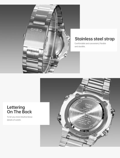 Casio watch for men top luxury set quartz 50m Waterproof  military dual display Watch relogio masculino AMW-870
