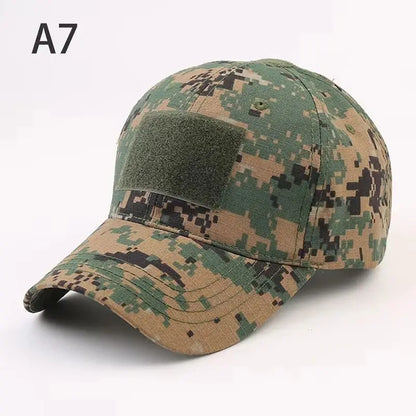1pc Baseball Caps Camouflage Tactical Outdoor Soldier Combat Paintball Adjustable Hat Summer Snapback Sun Hats For Men Women