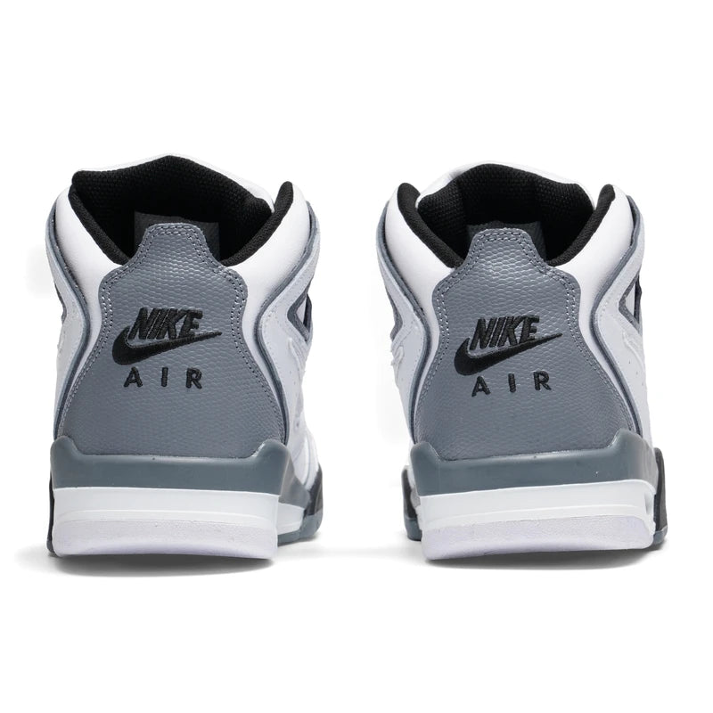 Nike Air Flight Falcon 397204-102, baskets de basketball rétro pour hommes, chaussures montantes en cuir avec coussin d'air, chaussures de ville.