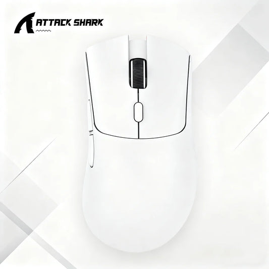 Attack Shark R1/X11 трирежимна безжична геймърска мишка, 18K DPI, PAW3311, Bluetooth/2.4GHz/кабелна връзка, лека и програмируема за PC/лаптоп