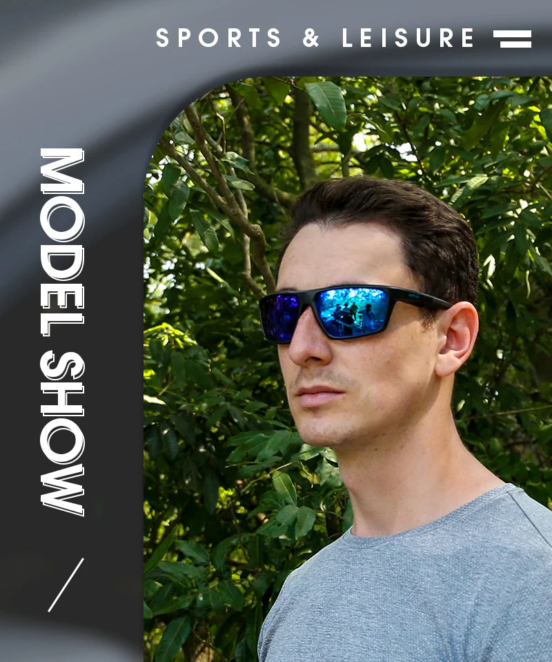 KAPVOE Polarized Hiking Fishing Glasses Beach Essentials Road Bike Cycling Sunglasses MTB Bicycle Outdoor Sports golf Eyewear