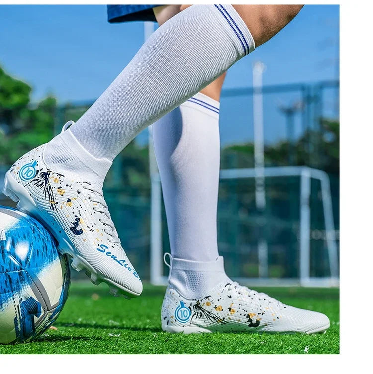 Chaussures de football anti-ald pour hommes, baskets de football respirantes, chaussures de football en plein air, basses, coordonnantes, TF, FG