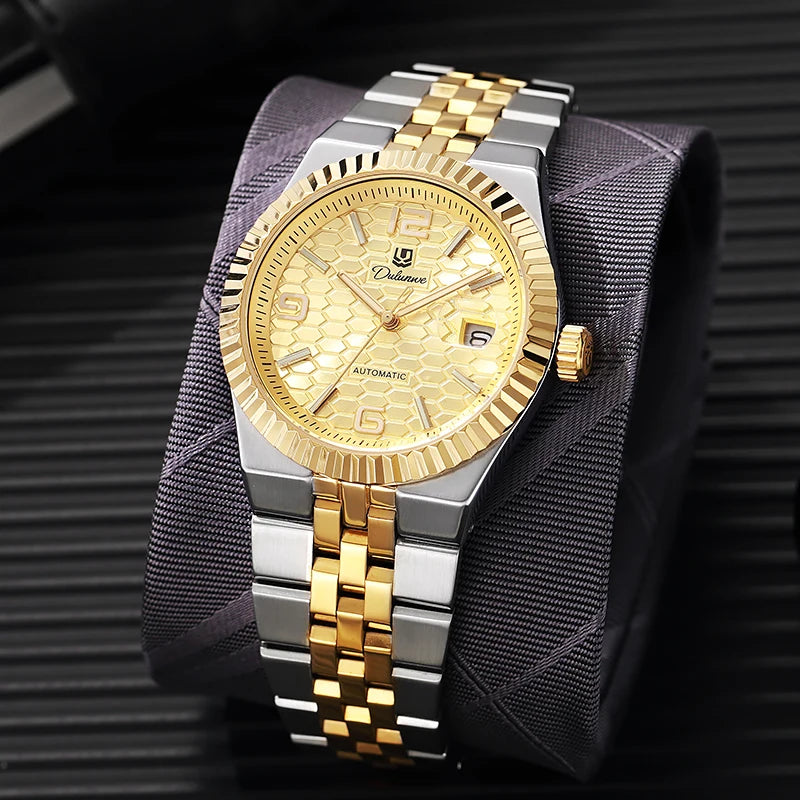 Luxury Automatic Mechanical Men's Watch Date Stainless Steel Man Watch Waterproof Luminous Business Watches For Men Reloj