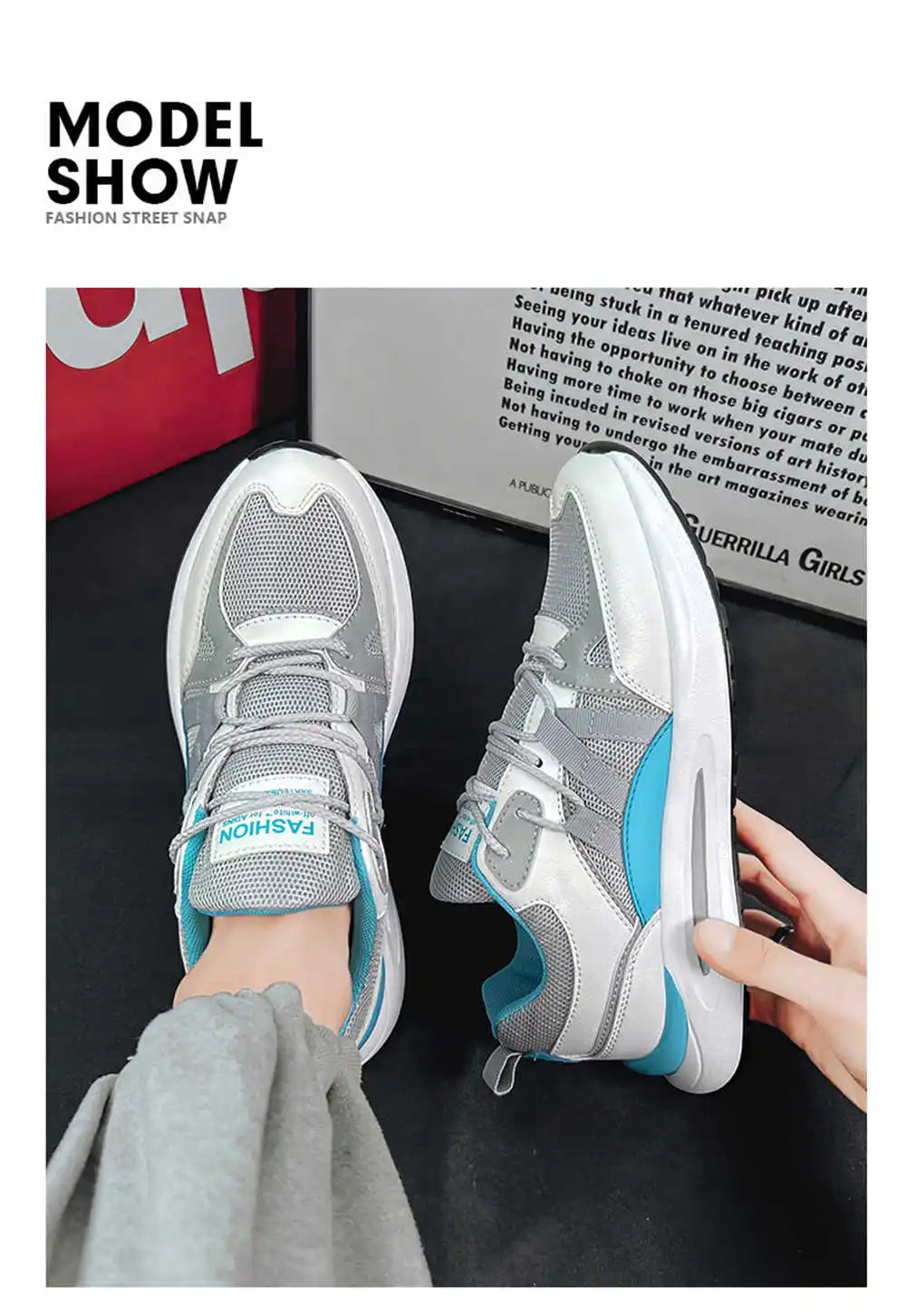 Large Dimensions Blue Tenni For Men Walking Sneakers Health Shoes Sport Shose Tenisky Best-selling Ternis Sneacker