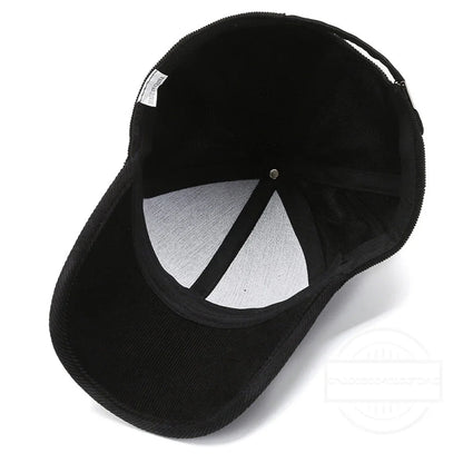 Trendy ArmyGreen Winter Baseball Caps For Men Luxury Women Corduroy Cap Snapback Hip Hop Trucker Hats Casquette Homme