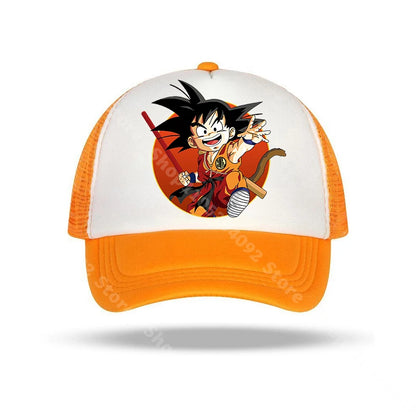 Dragon Ball-baseballkepsar med anime-karaktärer, solhattar för barn och vuxna, andningsbara sommarhattar i ledig stil, justerbara kepsar med skärm, presenter