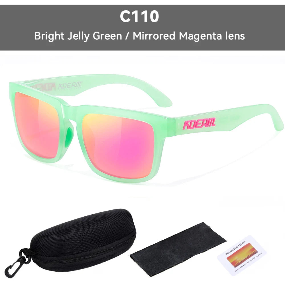 Kdeam High Quality Original Brand Design Polarized Sunglasses for Women Men Fashion Unisex  Trendy Outdoor Eyewear For Couple