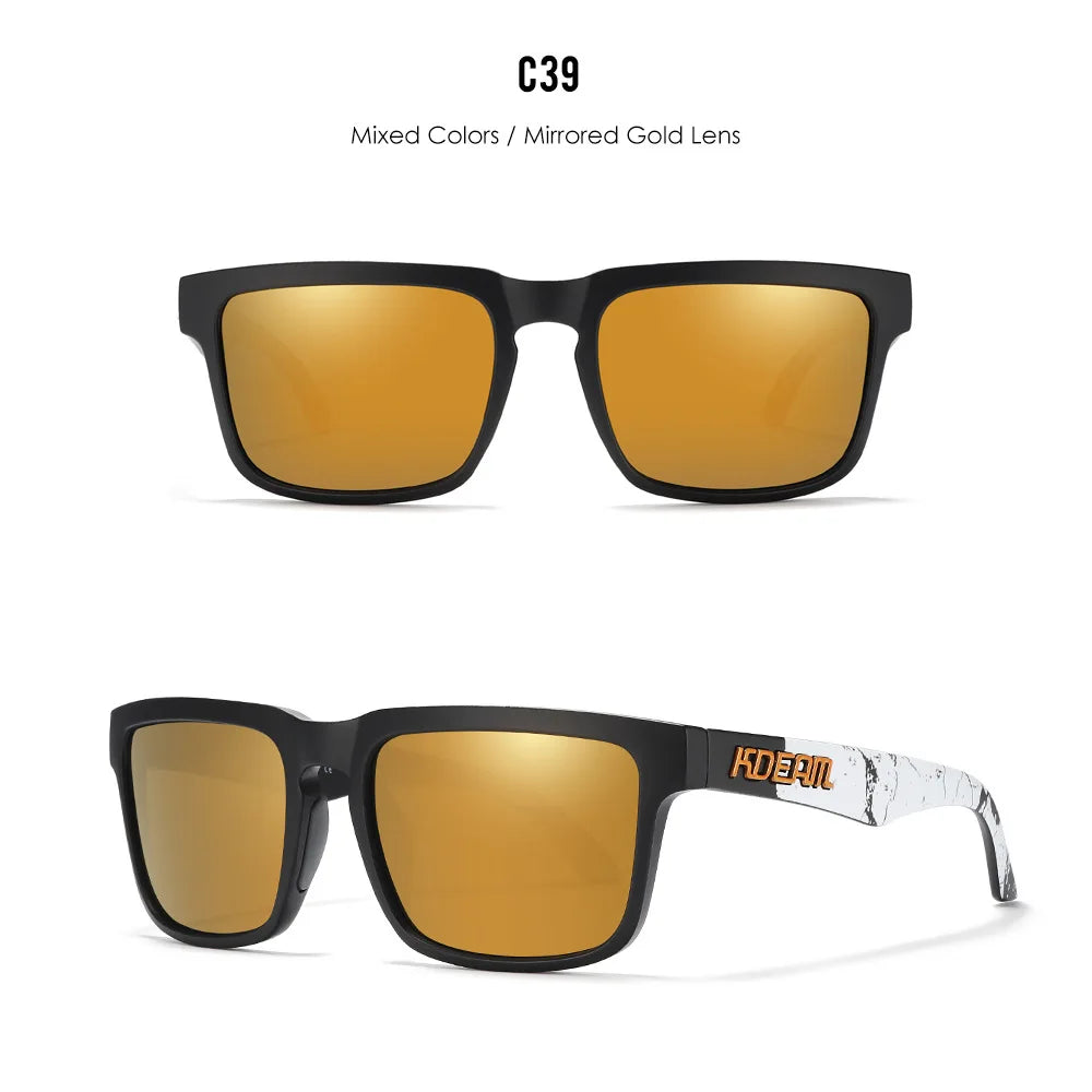 Kdeam High Quality Original Brand Design Polarized Sunglasses for Women Men Fashion Unisex  Trendy Outdoor Eyewear For Couple