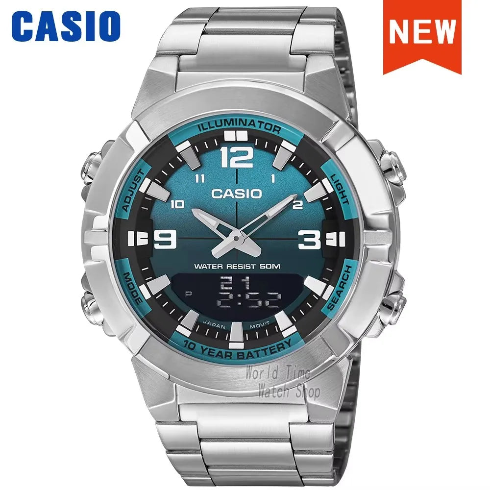 Casio watch for men top luxury set quartz 50m Waterproof  military dual display Watch relogio masculino AMW-870