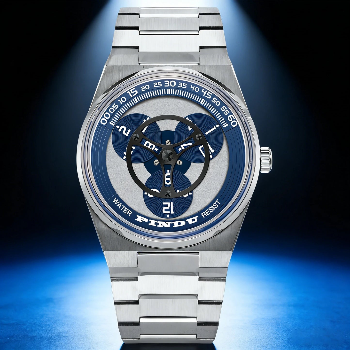 PINDU Design New stainless steel Mechanical Watch Men TOP-Luxury Sapphire Mirror Miyota 8215 Movement Waterproof Automatic Watch