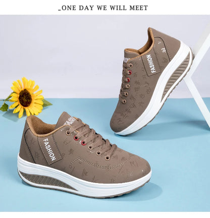 Damen-Sneaker, modische vulkanisierte Damenschuhe, flache Damenschuhe zum Wandern, Plateauschuhe, Übergrößen, Zapatillas Mujer