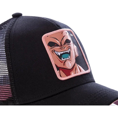 New Dragon Ball Son Goku Cap Summer Travel Peaked Cap Men's Embroidery Hip-Hop Cap Style Sun Visor Adjustable Trucker Mesh Cap