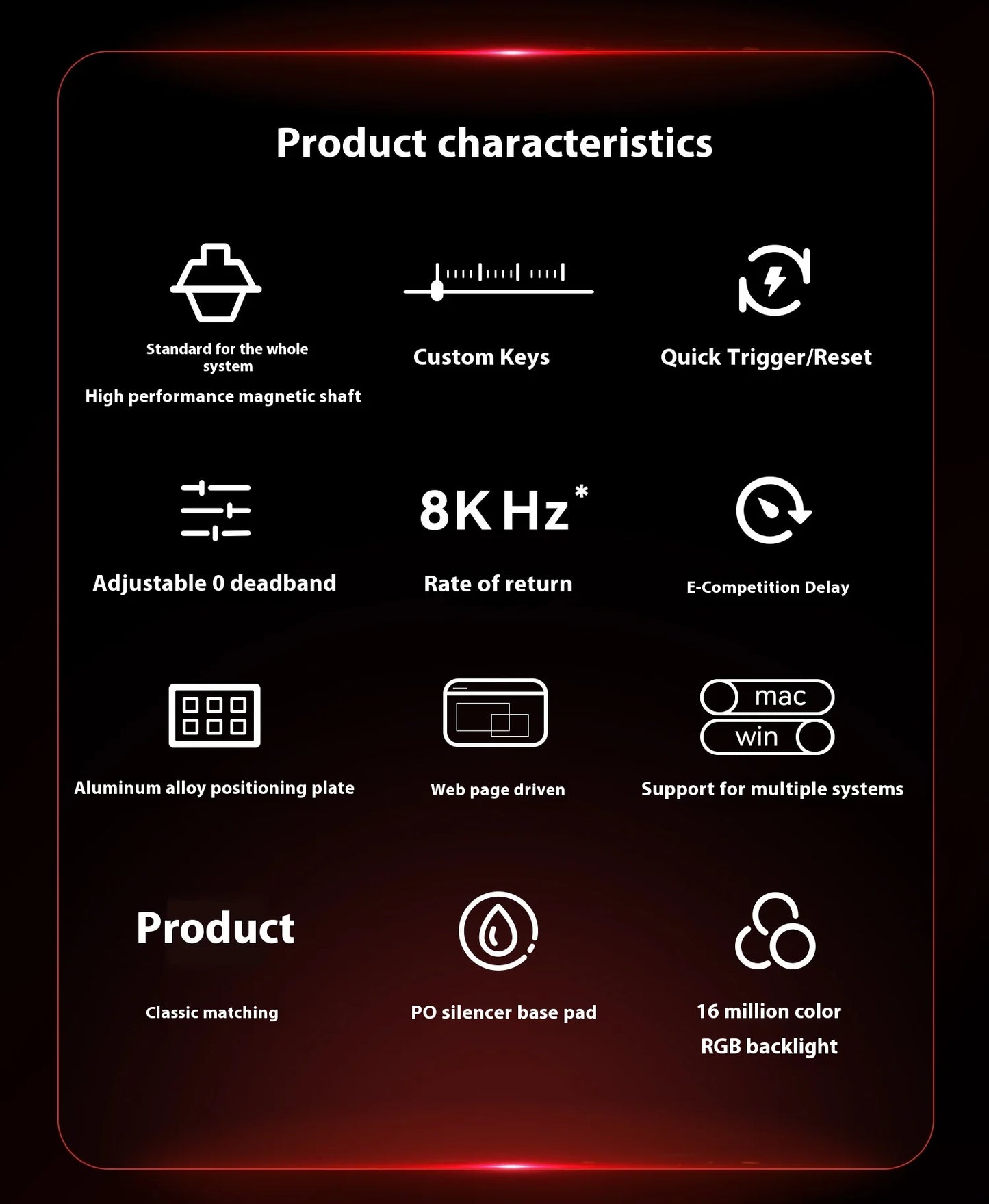Madlions MAD 60/68 PRO Magnetic Switch Gaming Keyboard E-sport Custom Mechanical Aluminum Keyboard Ergonomics Accessories