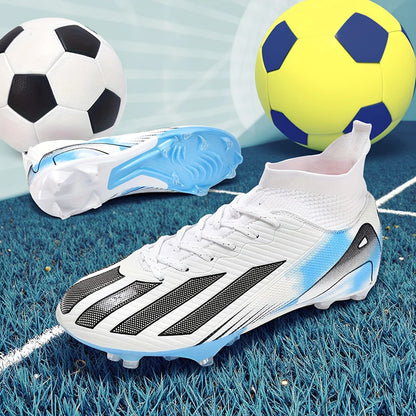 New Men Football Boots Cleats Boys Ultralight Sport Soccer Shoes Adult Professional Non-Slip Comfortable Training Match Grass