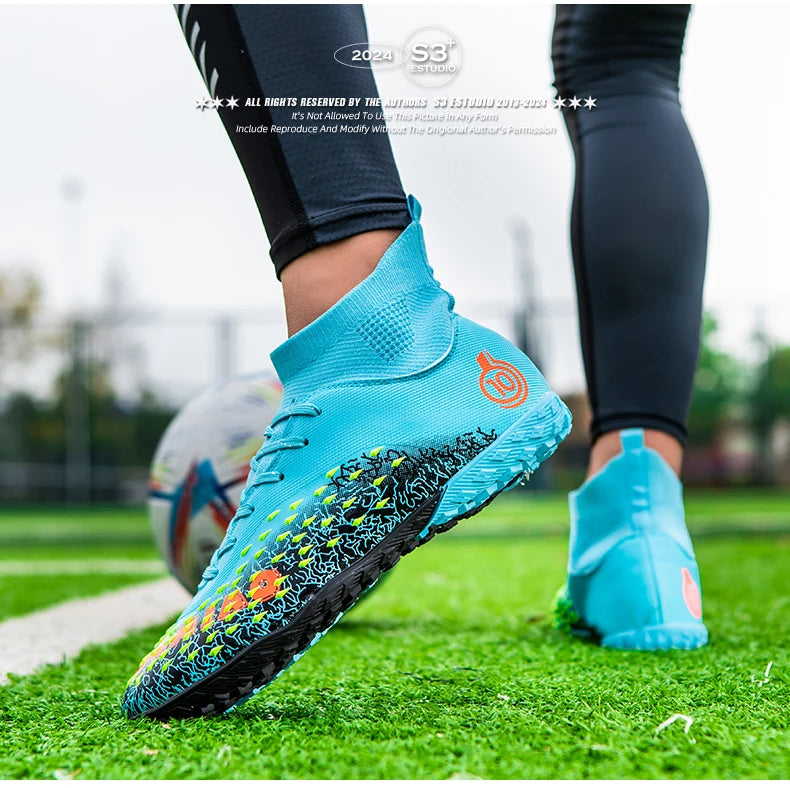 Professionelle fodboldsko til mænd, fodboldstøvler til klubbrug, originale indendørs fodboldsko, støvler til bane, græs og træning, TF/FG-sneakers