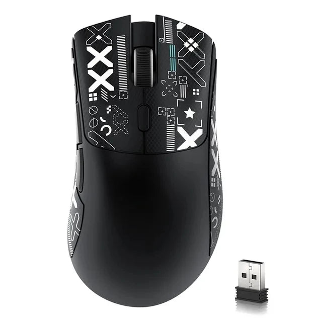 Mouse de gaming wireless Attack Shark R1 Lightweight Bluetooth 2.4G, PAW3311, 18000DPI, ergonomic, cu macrocomenzi