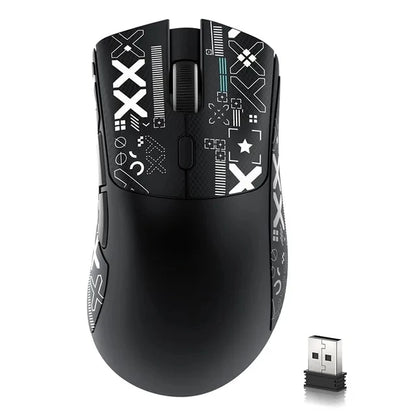 Mouse de gaming wireless Attack Shark R1 Lightweight Bluetooth 2.4G, PAW3311, 18000DPI, ergonomic, cu macrocomenzi