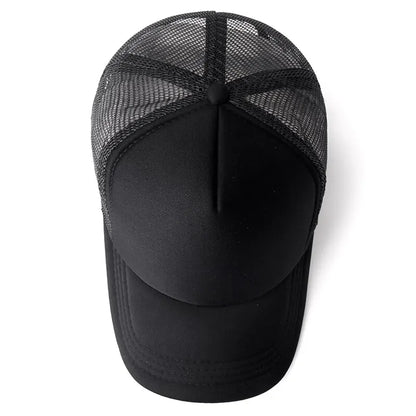 Unisex Cap Casual Plain Mesh Baseball Cap Adjustable Snapback Hats for Women Men Hip Hop Trucker Cap Streetwear Dad Hat