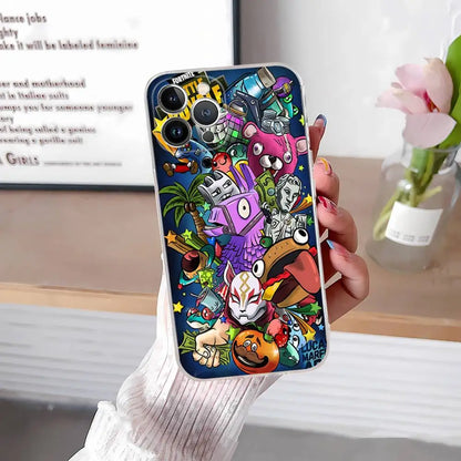 F-Fortnites-Cools Phone Case For IPhone 17 16 15 14 13 12 11 Pro Max Plus Soft Cover Personalized DIY