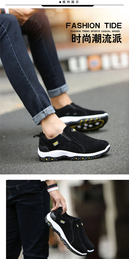 Men's Fashionable Casual Sports Shoes, Outdoor Walking and Hiking Shoes, Loafers, Comfortable Shoes, Lightweight, Plus Size38-50