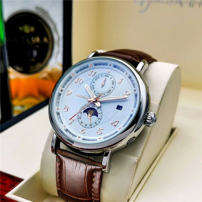 High-End Luxury Men's Mechanical Watch, Fully Automatic Skeleton Design, Fashionable Business Casual Niche Versatile Stylish Trendy Men's Wristwatch, Best-Selling Watch, Top Choice for Men's Gifts, Brand Name Watch, Preferred