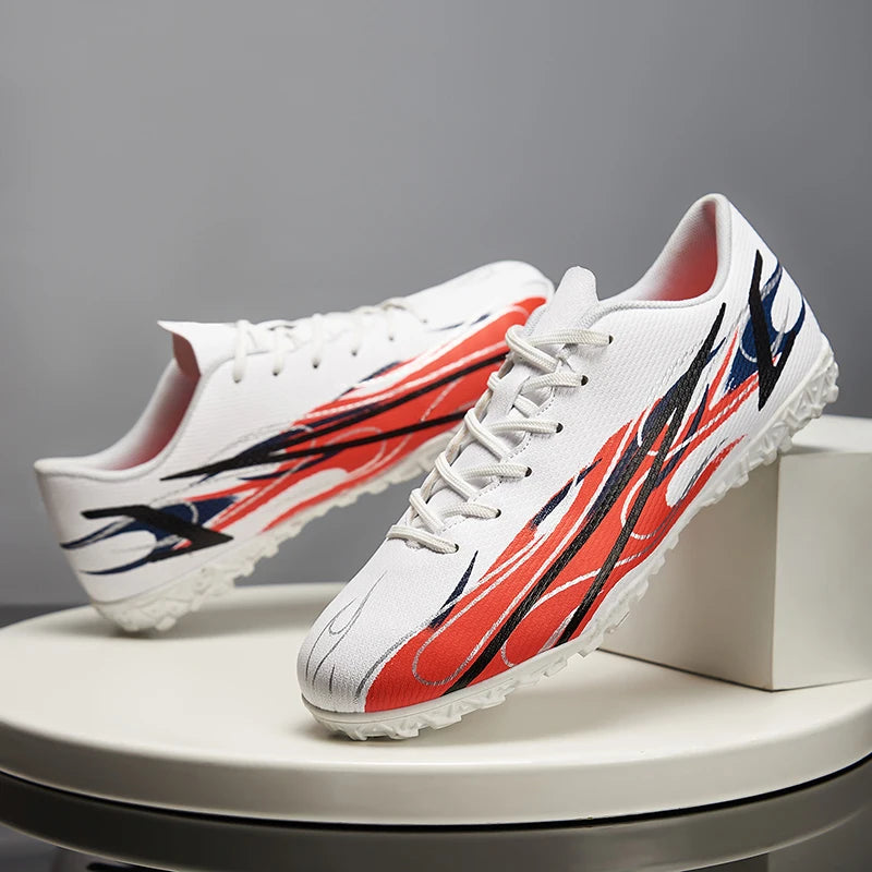 Chaussures de football grande taille 46 47 pour hommes, entraînement, matchs sportifs, gazon artificiel, crampons TF, chaussures transfrontalières, chaussures pour hommes