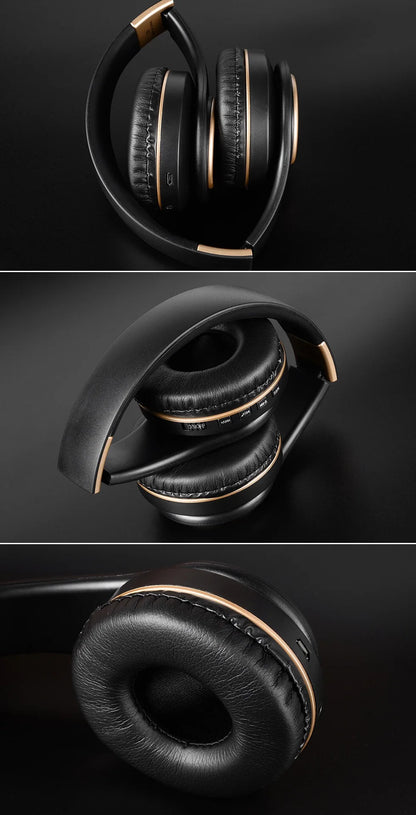 Casque sans fil supra-auriculaire Bluetooth 5.3, stéréo HiFi, faible latence, suppression du bruit, écouteurs de jeu avec microphone ENC