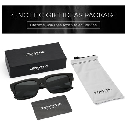 ZENOTTIC 2026 New Fashion Square Polarized Sunglasses Women Men UV400 Protection Shade Rectangle Sun Glasses