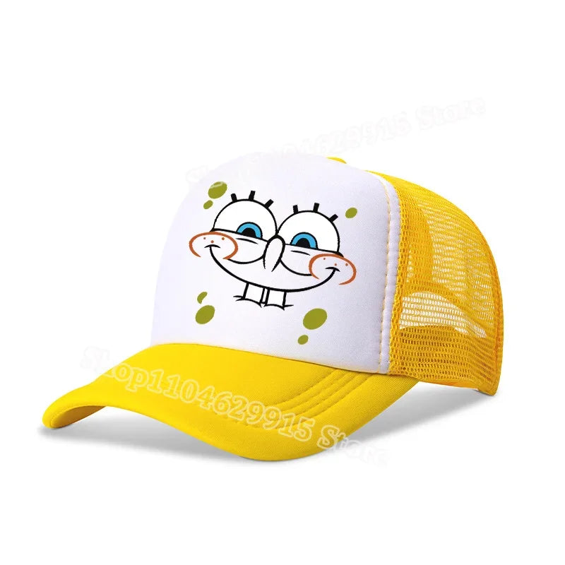 SpongeBobs SquarePants Baseball Cap Cartoon Anime Print Kids Adult Hat Summer Outing Athleisure Adjustable Sun Hats Fashion Gift