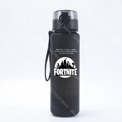 650ML Fortnites Sports Water Bottle Kawaii Motivational Leak Proof Portable Reusable Cups Outdoor Travel Gym Jugs New Cute Gifts