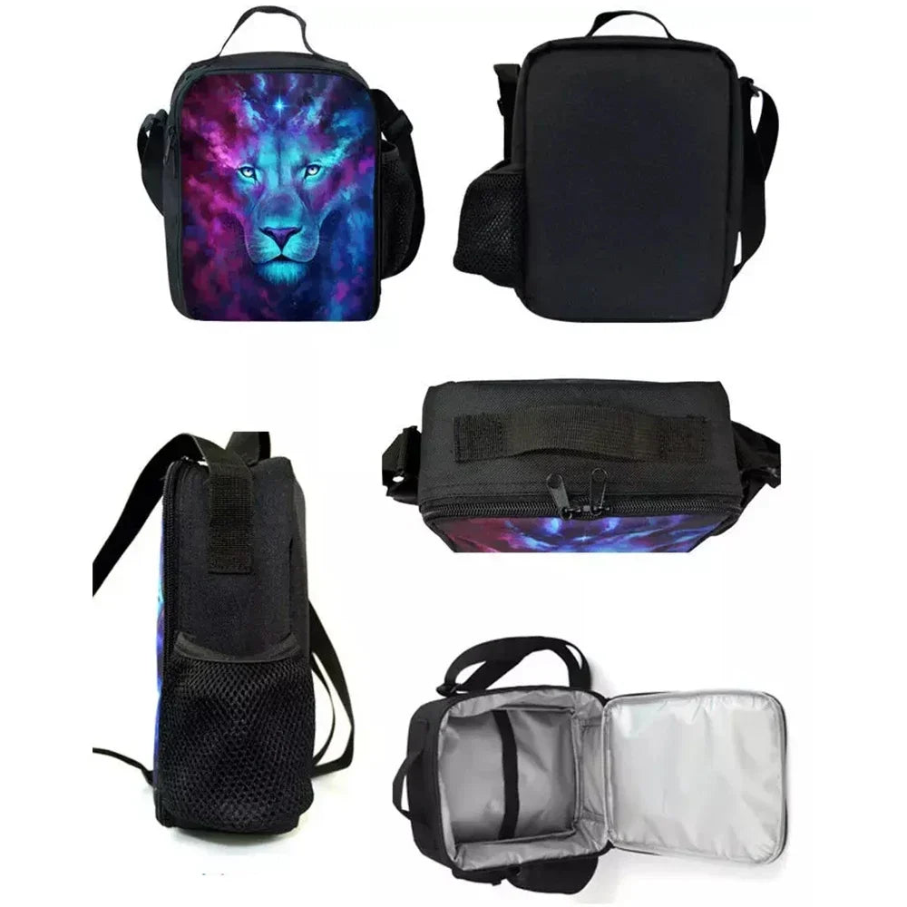 New Game FortniteS Child Insulated Large Capacity Bag for Boy and Girl Student Outdoor Picnic Resuable Thermal Cooler Lunch Box