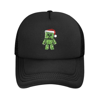 Vuxen Creepers stor urtavla videospel-trucker-keps nätbaseballkeps polyesterhatt solhatt justerbar racingkeps sommar