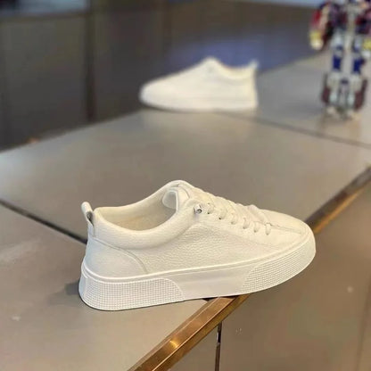 Sneakers da uomo, scarpe casual da uomo, ballerine da uomo, zapatillas da uomo, scarpe leggere in pelle PU traspiranti, scarpe da tennis sportive da uomo bianche
