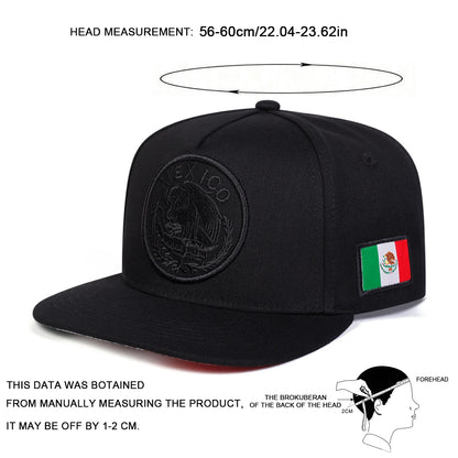 Unisex MEXICO Eagle Embroidery Hip-hop Hats Spring and Autumn Outdoor Adjustable Casual Baseball Caps Sunscreen Hat Sports Cap