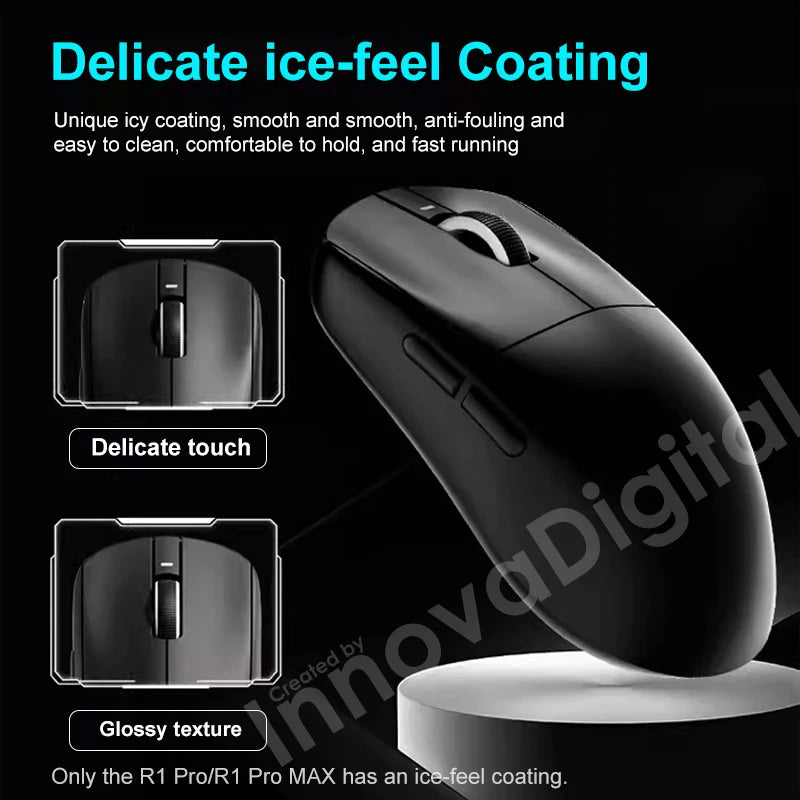 Mouse de gaming wireless ATK VXE Dragonfly R1 Pro MAX PAW3395 R1 SE Plus, mouse FPS esports personalizat, reîncărcabil și ultraușor