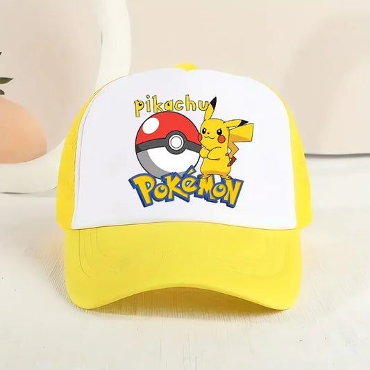 Pokemons Pikachu Baseball Cap Women Men Trend Anime Adjustable Hat Adult Summer Sunhat Outdoor Sport Breathable Shade Cap Gift