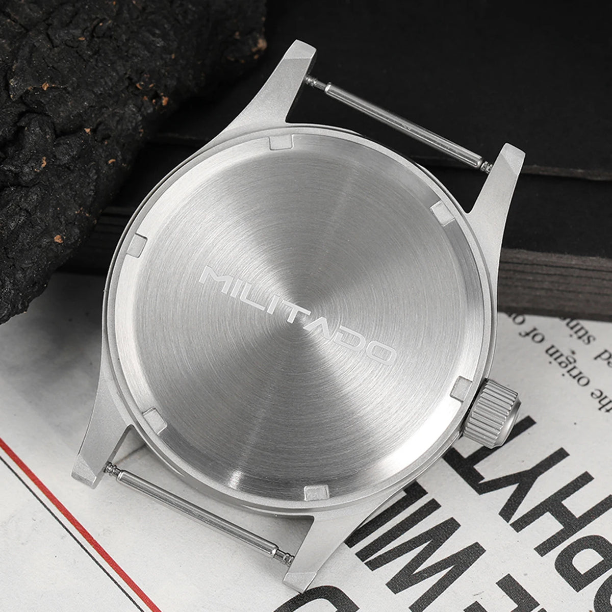 Militado ML05 38mm Vintage Watch VH31 Quartz Movement Field Watches Domed Sapphire Crystal With High Clear AR Coating Wristwatch
