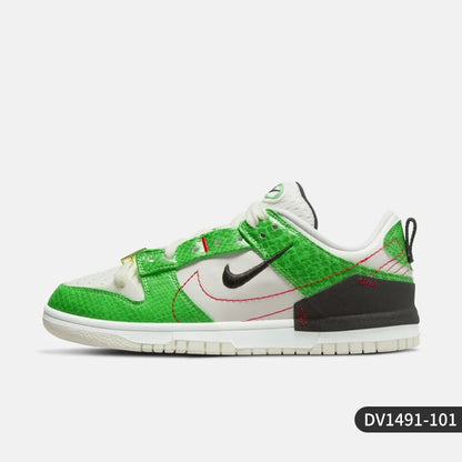 Nike äkta Dunk Disrupt2 Unisex Snake Print Low-Top Retro Sneakers DV1491-101