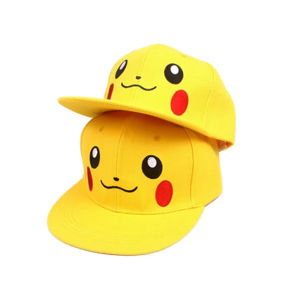 Pokemon Baseball Cap Pikachu Hat Pokemon Cosplay Hip Hop Cap for Girl Boy Children kids Anime Figures Toy Gift Cartoon Hat