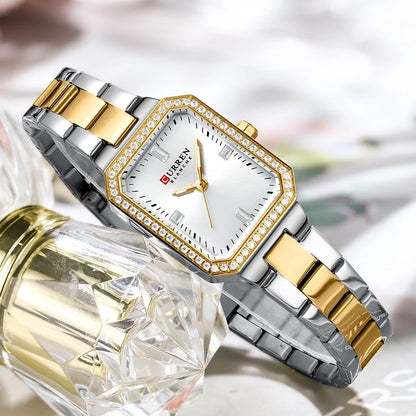 CURREN Elegant Quartz Ladies Wristwatch Top Brand Original Watch For Women Luxury Waterproof Luminous Watches