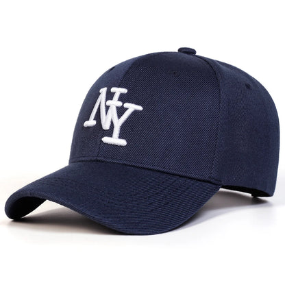 Cappellino da baseball da uomo con ricamo «NY», regolabile, casual, da esterno, adatto per gite primaverili e autunnali, viaggi, spiaggia e feste