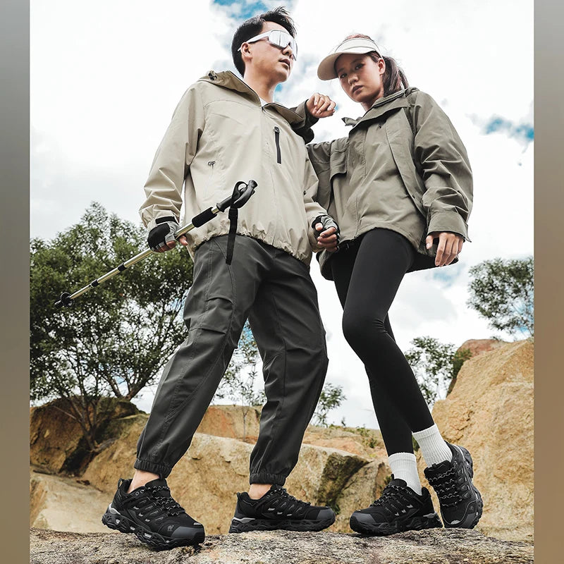 Zapatillas de senderismo para hombre y mujer, antideslizantes, para trekking, al aire libre, deportivas, de camping, entrenamiento, footing, transpirables, de escalada y de montaña.