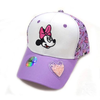 Disney Minnie Mickey Anime Peripheral Cotton Polyester Baseball Cap Figure Cartoon Peaked Cap Dress Up Kid's Birthday Gifts