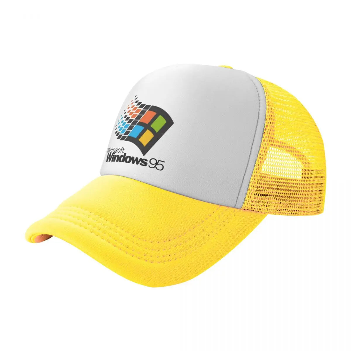 Windows 95 Geeks Nerd Mesh Baseball Caps Unisex Fashion Sun Hat Adjustable Snapback Caps Fishing Hat Wholesale New Trucker Hat