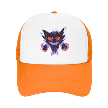 Haunter Gengar Trucker Hat Mesh Baseball Caps Snapback Caps Pokemon Pocket Anime Dad Hat Trucker Hat Adjustable Sport Cap Summer