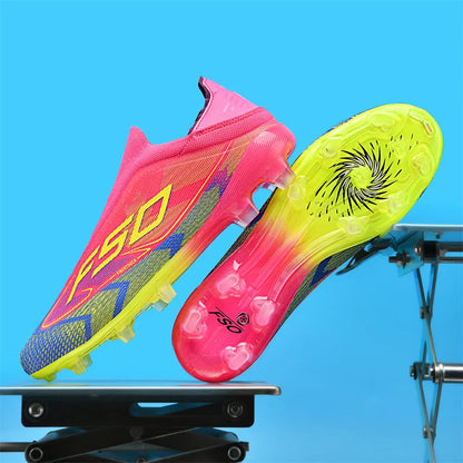 New Men's Soccer Shoes Grass Adult Non-Slip Football Boots Ultralight Sport Indoor Cleats FG Turf Futsal Comfortable