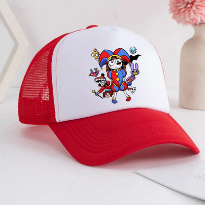 Cartoon The Amazing Digital Circus Baseball Cap for Adult Anime Printed Student Summer Athleisure Adjustable Cute Sun Hat Gift